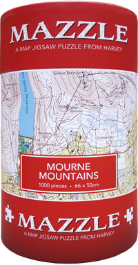 Map Jigsaw Puzzle Mourne Mountains