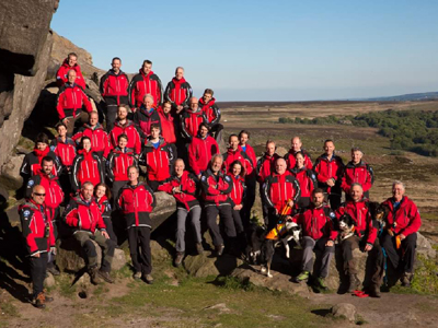 mountain rescue team