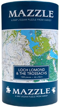 Map Jigsaw Puzzle Loch Lomond & The Trossachs